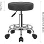 NEW SALE PU Leather Round Rolling Stool Swivel Height Adjustment Home Office Stool Drafting Lab Kitchen Massage Stools with wheels Office Chair Image 4