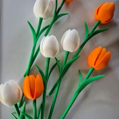 3D Printed Tulips Custom Colours