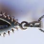 Vintage Sterling Silver Black Teardrop Pendant, Natural Onyx Necklace, Large Black Pendant, Silver Teardrop Pendant, length 18" - 4,5g Image 6