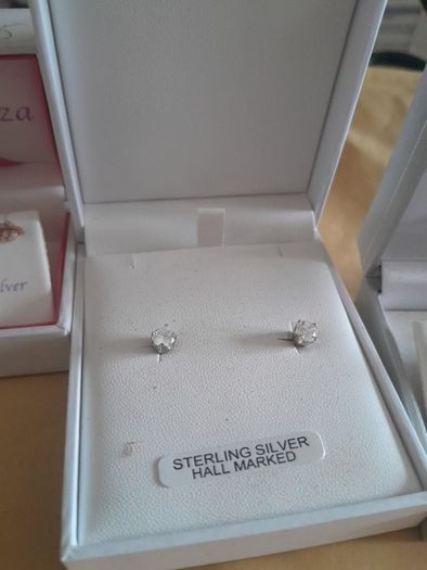 ladies silver earrings
