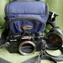Olympus OM-4Ti Black 35mm SLR Film Camera Titan Body JAPAN and Vivitar series 1 28-90mm F2.8-3.5  FD mount lens Image 8