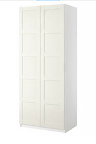IKEA PAX Double Wardrobe with BERGSBO Doors