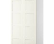 IKEA PAX Double Wardrobe with BERGSBO Doors