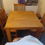 solid wood table and 4 chairs Image 3