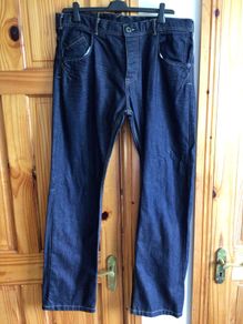Men's Le Breve Dark blue Denim Jeans 38W L34 includes postage