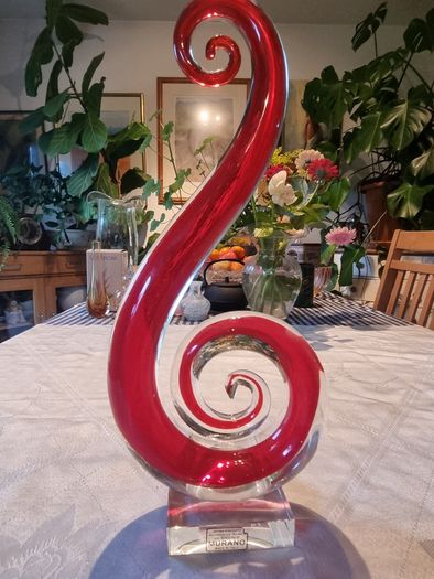 Large glass modern sculpture Murano