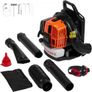 Backpack Leaf Blower, 63CC 2-Cycle Gas Leaf Blower with 1.89L Fuel Tank, 1110CFM Air Volume 220MPH Speed, Ideal for Lawn Care, Image 2