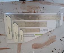 set of 3 workzone woodworking squares
