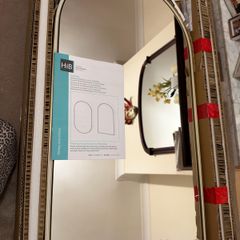 mirror HiB Romana Arch 50 LED Bathroom Cabinet  500mm (Brushed Brass Finish)