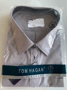 Tom Hagan short sleeved shirt grey size 6xl - New