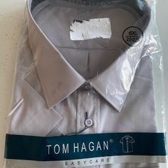 Tom Hagan short sleeved shirt grey size 6xl - New