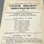 Great Northern Railway Ireland Easter holidays Timetable 1958 +Day Tour Brochure Image 2