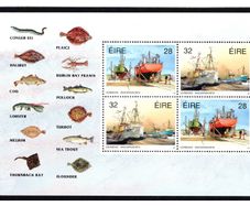 1991 Ireland Fishing Fleet Commemorative Stamp Booklet Pane Mint Never Hinged. Hibernian HP47