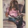 Maureen O'Mahony Oil on canvas 'Girl with book' Image 4