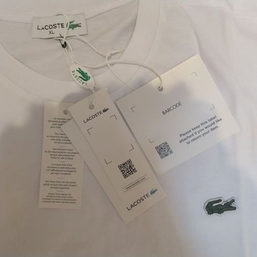 White lacoste t-shirt