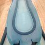 Decathlon SNK 500 Mask, Snorkel, Fins Set size 3-4 Blue Unused, Like New Image 3