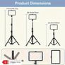 Dimmable LED Photo Fill Light with 4 Color Filters & Adjustable Stand - 6181 Image 9