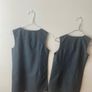 2 M&S grey pinafores (as new) age 9-10 Image 5