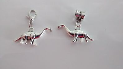 Dinosaur Charm - Pandora Style / Lobster Clasp