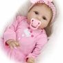 Reborn Doll Baby Girls Realistic 22inches 55cm Reborn Babies Handmade Soft Silicone Vinyl Beautiful Newborn Baby Dolls Real Life Baby Dolls (FREE POSTAGE) Image 4