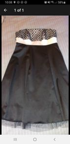 Black dress with cream from Redherring (Debenhams)