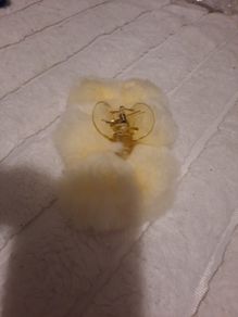 faux fur hair grip