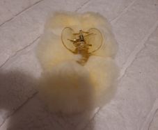 faux fur hair grip