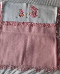 Vintage Pink Baby Pram Blanket