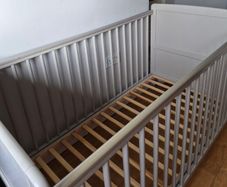 Grey cot