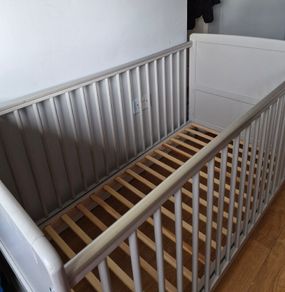 Grey cot