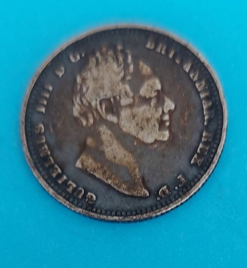 England WILLIAM IV 1834  SHILLING Very Fine condition