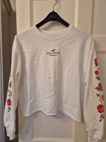 Hollister White sweat top