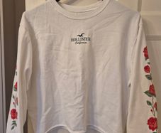 Hollister White sweat top