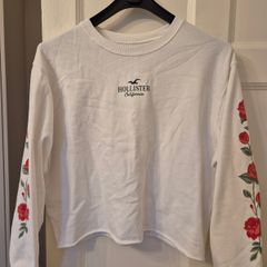 Hollister White sweat top