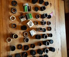 vintage camera lens adapters and multipliers