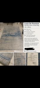 Louis De Poortere Mad Men Bronx Azurite Rug
