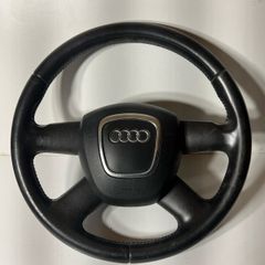 Steering wheel 8R0419091 8P7880201E airbag 4 spokes leather Audi A3 8P 8R 2010 a1l2b34s