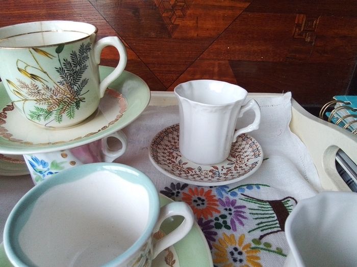 Odd Coffee Cups + Saucers