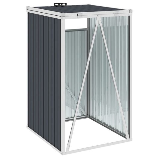Garbage Bin Shed Anthracite 72x81x121 cm Steel