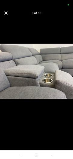 Large corner sofa with storage