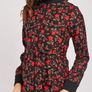 Rose Print Long Line Jacket Image 2