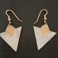 Sterling Silver & Gold Earrings