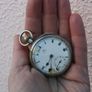 Omega Pocket Watch Men Sterling Silver  Rare Vintage Model Working Collectible Image 6