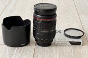 Canon 24-70mm f/2.8 L lens with acessories