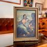 Early 20th Century Vintage Framed Religious Art Lithograph Print Image 3