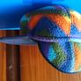 Vintage multycoloured beanie hat. Image 5