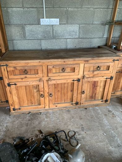 dresser and units pine