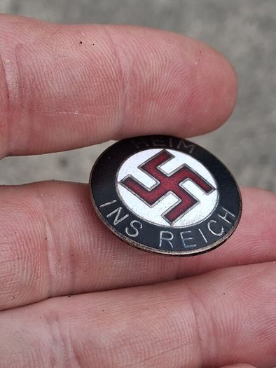 Trio of 1930's Party Pin Badges