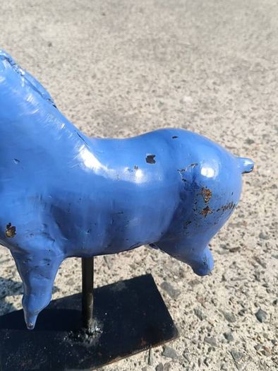 Cold Paint 12" Bronze Horse