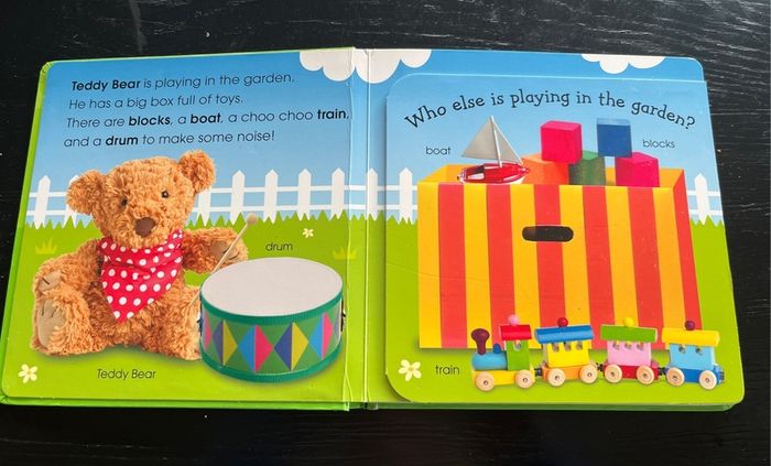 Pop up Peekaboo: First Words board book EUC